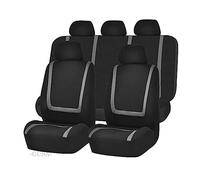 SRQORT Car Seat Covers Car Seat Covers For Chevy For Lacetti For Niva For Orlando For Cobalt For Lanos For Cruze For Malibu For Sonic Car Seat Protector Car Seat Cover Sets(C-Grey-9PCS)