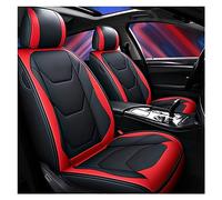 SRQORT Car Seat Covers Leather Car Seat Covers For Chevy For Captiva For Aveo For Cruze For Epica For Lacetti For Sonic For Spark For Equinox Universal Interior Car Seat Cover Sets(WINE RED)