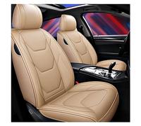 SRQORT Car Seat Covers Leather Car Seat Covers For Chevy For Captiva For Aveo For Cruze For Epica For Lacetti For Sonic For Spark For Equinox Universal Interior Car Seat Cover Sets(Beige)