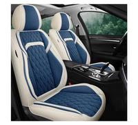 SRQORT Car Seat Protectors For VW For Jetta For Polo 9N Sedan 6R For Touareg For Passat For B5 B6 B8 For Golf 7 For Tiguan Car Seat Cushions Car Seat Covers(Beige Blue)
