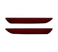 SRQORT Car third brake light 2x Rear LED Side Marker Bumper Reflector Light Lamps Red Lens For Mustang 2015+ High Level Stop Light