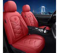 SRQORT Cars Seat Covers 5-seater For Seat For Leon Mk2 For Ibiza For Ateca For Arona For Altea Xl Leather Car Seat Covers(Red)