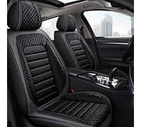 SRQORT Cars Seat Covers Car Seat Covers For A3 8p 8l For Sportback A4 B7 For Avant B5 B8 A6 C7 For Avant A5 For Sportback A6 C5 100 C4 Q5 Leather Protectors Set(Black Grey)