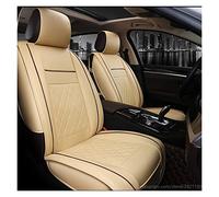 SRQORT Cars Seat Covers Car Seat Covers For Vw For Passat For Polo For Golf For Tiguan For Jetta For Touareg Universal 3d Pu Leather(Beige,No pillow)