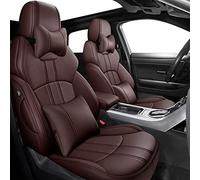 SRQORT Cars Seat Covers Car Seat Covers For Vw For Polo Sedan For Touareg For Amarok For Caddy For Passat For Tiguan For Golf For Phaeton For For Santana For Lavida(Coffee,Deluxe)