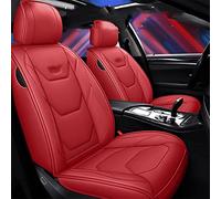 SRQORT Cars Seat Covers Car Seat Covers For Vw For Touran For Variant For Magotan For Jetta For Passat For Polo For Golf For Touareg For VW All Models Universal Seat Cushion Cover(Red)