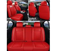 SRQORT Cars Seat Covers Car Seat Covers For Vw For Touran For Variant For Magotan For Jetta For Passat For Polo For Golf For Touareg Leather Interior 1set(Red)
