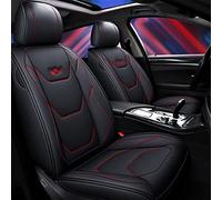 SRQORT Cars Seat Covers Car Seat Covers For Vw For Touran For Variant For Magotan For Jetta For Passat For Polo For Golf For Touareg For VW All Models Universal Seat Cushion Cover(Black Red Line)