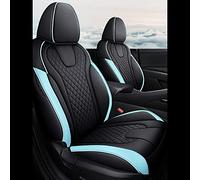 SRQORT Cars Seat Covers Car Seat Covers Sets Customized For Hyundai For Elantra For Hybrid 2021 2022 2023 Leather Protector Decoration(Black BLUE)