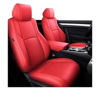 SRQORT Cars Seat Covers Custom Fit Car Seat Covers For Civic Crv For Accord Hrv Specific 5 Seats Full Set Leather(Red)