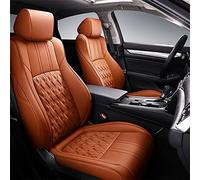 SRQORT Cars Seat Covers Custom For Accord X 2017 2018 2019 2020 2021 2022 Faux Leather Car Seat Covers Full Set Interior Protector(Beige)