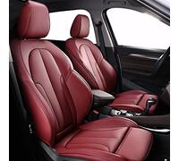 SRQORT Cars Seat Covers Custom Leather Car Seat Covers For A4 B8 A3 8p A5 For Sportback A7 Tt Mk2 Q7 4l Q3 Q2 A6 C5(WINE RED)