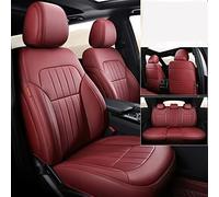 SRQORT Cars Seat Covers Faux Leather Car Seat Covers Custom For Jeep For Wrangler III For Unlimited JK 2006 2007 2008 2009 2010 2011 2012 2013 2014 2015 2016(WINE RED)