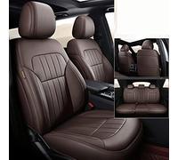 SRQORT Cars Seat Covers Faux Leather Car Seat Covers Custom For Jeep For Wrangler III For Unlimited JK 2006 2007 2008 2009 2010 2011 2012 2013 2014 2015 2016(Coffee)