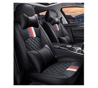 SRQORT Cars Seat Covers For Bmw X5 E87 X1 X2 X3 X4 X6 X7 For M3 For M4 For M5 I8 Z3 Z4 5 Seat Leather Car Seat Cover(Black,A)
