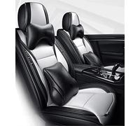 SRQORT Cars Seat Covers For Seat For Leon Mk2 For Ibiza For Ateca For Arona For Altea Xl Leather Car Seat Covers(White Black,Deluxe)