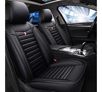 SRQORT Cars Seat Covers For Toyota For Rav4 E6 X30 Pu Leather Car Seat Cushion Not Moves Car Cover Universal(Black)