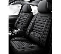 SRQORT Cars Seat Covers For VW For Passat B8 B5 B6 B7 CC For Golf For Tiguan Car Seat Covers 1set(Black)