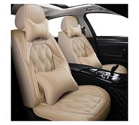 SRQORT Cars Seat Covers Full Set Leather Car Seat Covers For Citroen All Models For C4- For Aircross For C4-for Picasso C5 C2 C6 C4 For C-elysee For C-triomphe(Beige,Luxury)
