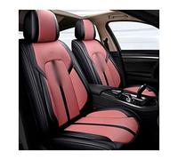 SRQORT Cars Seat Covers Full Set Leather Car Seat Covers For Fiat 500 For Punto For Palio For Freemont For Viaggio For Ottimo For Bravo For Linea(Black Pink,Standard)