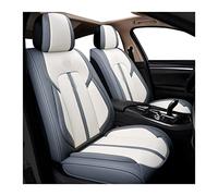 SRQORT Cars Seat Covers Full Set Leather Car Seat Covers For Fiat 500 For Punto For Palio For Freemont For Viaggio For Ottimo For Bravo For Linea(Red-Brown-Panel,Standard)