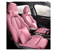 SRQORT Cars Seat Covers Full Set Leather Car Seat Covers Set Custom For Bmw X5 X6 Z4 E53 E70 E71 E72 E85 E86 E89 F15(Pink,Luxury)