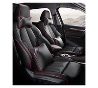 SRQORT Cars Seat Covers Full Set Leather Car Seat Covers Set Custom For Bmw X5 X6 Z4 E53 E70 E71 E72 E85 E86 E89 F15(Black,Luxury)
