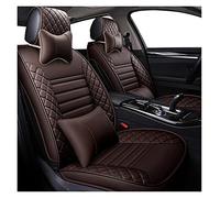 SRQORT Cars Seat Covers Leather Car Seat Covers Special For Mercedes For Benz W204 W211 W210 W124 W212 W202 W245 W163 Cla Gls 5 Seat(Coffee,A)