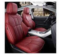 SRQORT Cars Seat Covers Specific Custom Fit Car Seat Covers For Vw For Tuguan For Touran 5 Seats Full Set Leather(WINE RED)