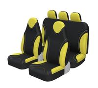 SRQORT Full Set High Back Bucket Seat Protector For Vauxhall For Vivaro 2010 Universal Car Seat Covers Car Seat Covers(FULL VELLOW)