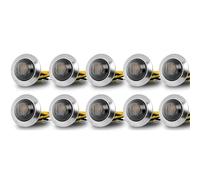 SRQORT Indicator Light 10PCS Waterproof Side Marker Indicators Light LED Clearance Lamp For Truck Trailer Tail Clearance Lights 12V 24V(Yellow)