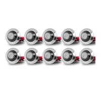SRQORT Indicator Light 10PCS Waterproof Side Marker Indicators Light LED Clearance Lamp For Truck Trailer Tail Clearance Lights 12V 24V(Red)