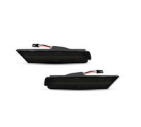 SRQORT Indicator Light For Chevy For Camaro 2010 2011 2012 2013 2014 2015 Car Front Rear LED Bumper Side Marker Turn Signal Lights(Front Smoked)