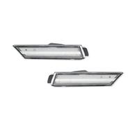 SRQORT Indicator Light For Chevy For Camaro 2010 2011 2012 2013 2014 2015 Car Front Rear LED Bumper Side Marker Turn Signal Lights(Front Crystal)