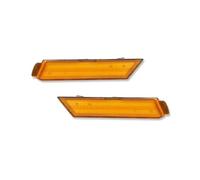 SRQORT Indicator Light For Chevy For Camaro 2010 2011 2012 2013 2014 2015 LED Front Rear Bumper Side Marker Turn Signal Lights 2Pcs(Front Yellow)