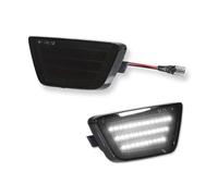 SRQORT Indicator Light For Chevy For Cruze 2011-2015 For Cruze Limited 2016 LED Front Bumper Side Marker Turn Signal Indicator Lights(Smoked Lens White)