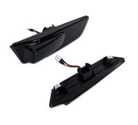 SRQORT Indicator Light For Infiniti G35 2-Door Coupe ONLY 2003-2007 LED Front Bumper Side Marker Indicator Turn Signal Lights(Smoked)