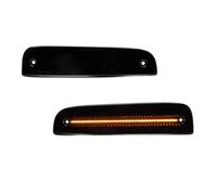 SRQORT Indicator Light For Jeep For Cherokee 1997 1998 1999 2000 2001 Car Front Corner LED Side Marker Turn Signal Parking Lights(Smoked Amber)