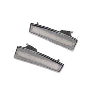 SRQORT Indicator Light For Jeep For Liberty 2008 2009 2010 2011 2012 LED Front Bumper Side Marker Turn Signal Lights Driving Flare Lamp(Clear Lens Amber)