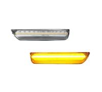 SRQORT Indicator Light For VW For Passat For B5.5 2001 2002 2003 2004 2005 LED Front/Rear Bumper Side Marker Turn Signal Lights Flare Lamps(Clear Lens Amber)
