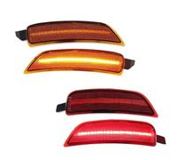 SRQORT Indicator Light Front Rear Side Marker LED Turn Signal Parking Lights 12V For Mazda MX-5 For Miata 2016-2019 2020 2021 2022 2023(Amber Red 1)