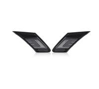 SRQORT Side Marker Lights White Running Position Light For Subaru BRZ For Toyota GT86 FT86 For Scion FR-S 2013- Smoked Front 2-in-1 Amber Side Indicators
