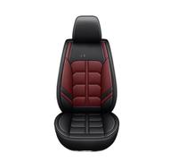 SRQORT The Leather Car Seat Protective Cover For All-Season Universal 5-Seat Models Is Compatible With Most Car Seat Protective Covers Car Seat Covers(Black Red 4pcs)