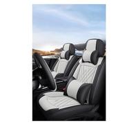 SRQORT Universal Style 3D Car Seat Covers For Polo Sedan Interior Accessories Seat Protectors Car Seat Cushions Car Seat Covers(Luxury Black White)