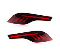 SRQORT Warning Taillight Assembly 1Pair Red Lens Rear Bumper Reflector Lamp Tail Brake Light Car Fog For CRV For CR-V 2017 2018 2019(Model B)
