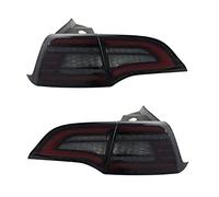 SRQORT Warning Taillight Assembly For Tesla For Model 3 2016-2021 Car Tail Light Tail Rear Running Light + Brake + Reverse Lamp + Dynamic Turn Signal(Black)