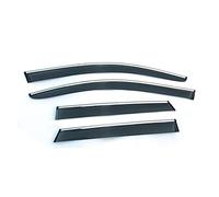 SRQORT Wind Rain Sun Deflectors 1Set Car Smoke Window Rain Visor For Captur 2015 2016 2017 2018 ABS Vent Sun Deflectors Guard