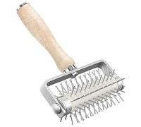 Srrrwunti Pastry Roller with Stainless Steel Spikes Homemade Pizza Tool,Prevents Dough from Blistering,Pizza Making Accessories