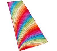 SrS Rugs® Candy Rainbow Rug Runner - for Living Room, Lounge, Hallway, Kids Room, Playroom, Nursery - Boys & Girls - Hippy - Pride - Brighten Your Home (Rainbow, 67cm x 300cm)