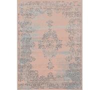 SrS Rugs® Luna Collection, Living Room Rug and Hallway Runner, with Soft Smooth 8mm Pile. Traditional Floral Design. 6 Colours, 6 Sizes (Vintage Pink, 80cm x 150cm)